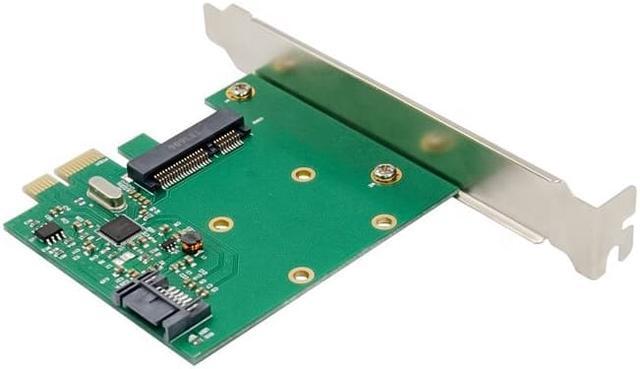 Alt view image 2 of 3 - PCI-E SATA 3.0 Desktop SSD Hard Drive Expansion Card Pcie to mSATA Adapter Card m sata to pci express sata card