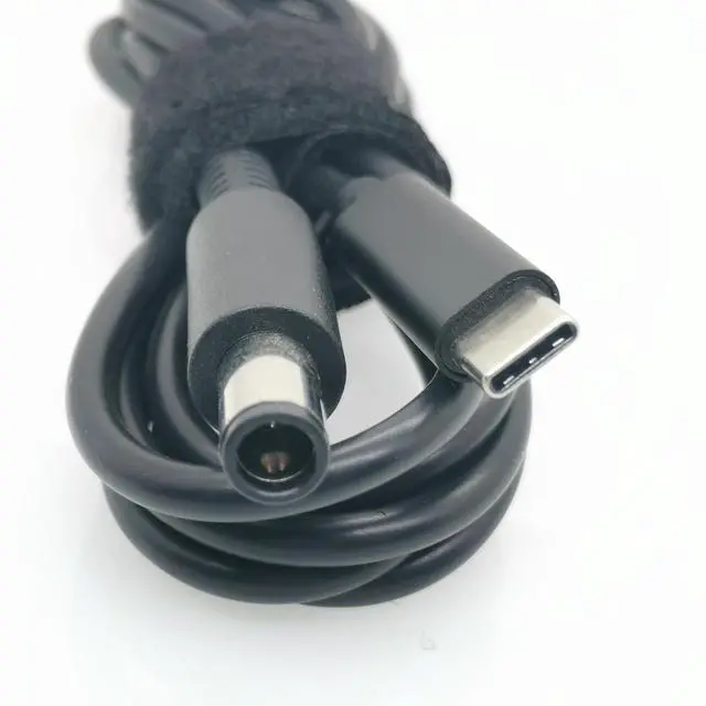 Alt view image 5 of 5 - USB Type C PD Charging Cable for Dell Latitude 7.4*5.0mm DC Plug Connector Power Adapter Converter Laptop Charger Cable Cord