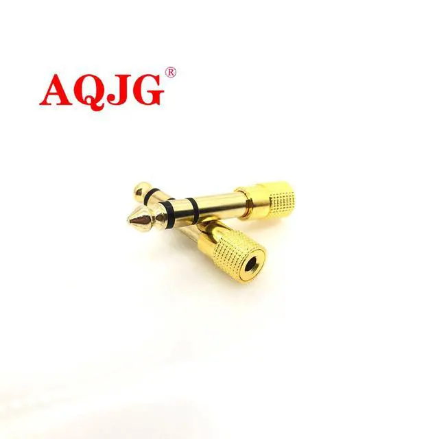 Alt view image 2 of 3 - Jack 6.5 6.35mm Male Plug to 3.5mm Female Connector Headphone Amplifier Audio Adapter Microphone AUX 6.3 3.5 mm Converter