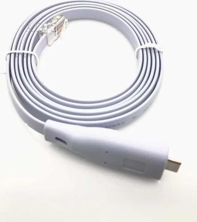 Main image of 6ft ftdi usb type c rs232 to rj45 adapter cable FOR cisco huawei h3c juniper router console cable type c