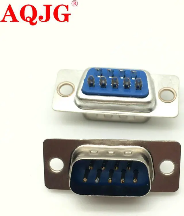 Alt view image 2 of 6 - 10pcs RS232 Parallel Serial Port DB9 9 Pin D Sub Male Solder Connector DB9 Socket Plug COM Adapter DB9 Female