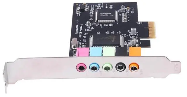 Alt view image 6 of 6 - Sound card PCIE  5.1 channels CMI8738 Chipset Audio Digital  interface PCI Express SoundCard