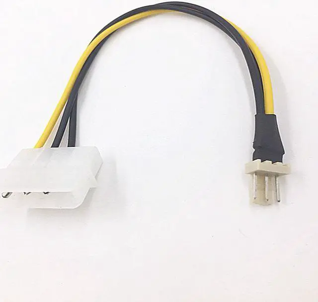 Alt view image 3 of 5 - 2PCS 20cm 4 Pin Molex IDE to 3 Pin PC Computer CPU Case Fan Power Connector Cable Adapter