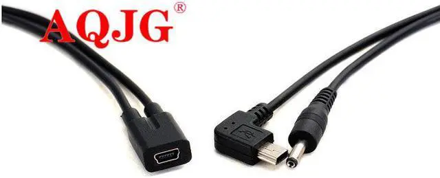 Main image of Universal Mini Usb 5pin female to male Splitter DC 3.5*1.35  male USB charging Cable For electronic dog GPS navigation Line