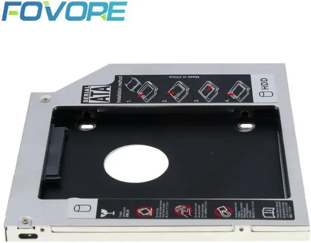 Main image of 12.7mm Aluminum Hard Disk Drive Bay Universal 2.5 2nd Ssd Hd SATA Hard Disk Drive HDD Caddy Adapter Bay For Cd Dvd