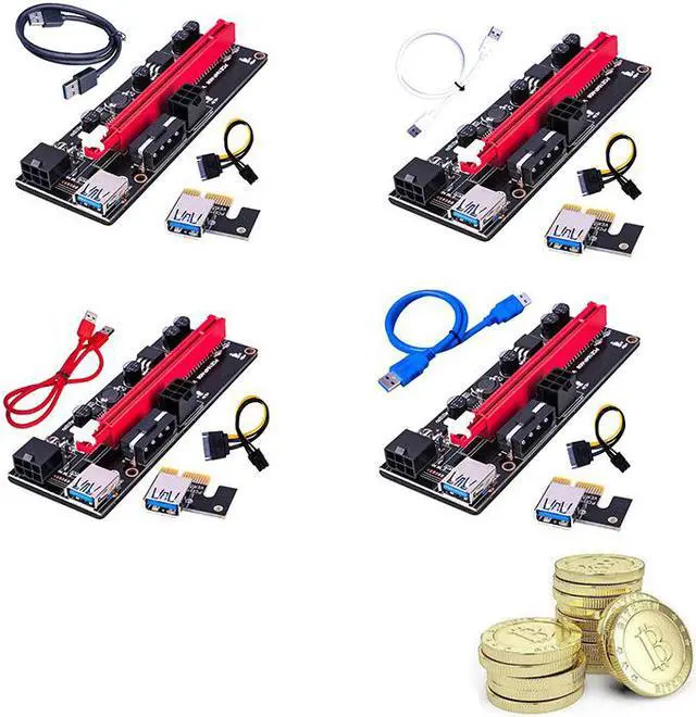 Main image of 6pin PCI-E Riser Express USB3.0 1X To16X Extender Riser Card Adapter 6 Pin Power Cable Graphics Card Extension Cable