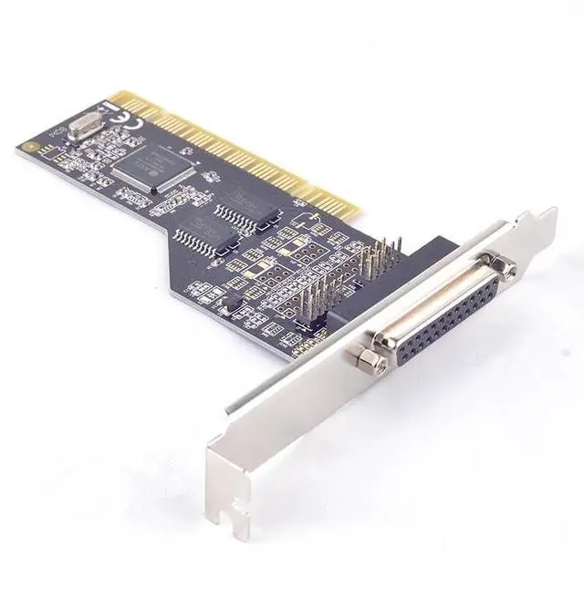 Alt view image 5 of 6 - Serial Parallel PCI Adapter 2 portDB9 RS232 DB25 25Pin Printer cable PCI  adapters RS-232 Converter Card