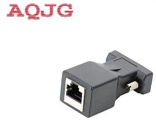 Alt view image 2 of 3 - 15pin VGA Female to RJ-45 Female Connector Card VGA RGB HDB Extender to LAN CAT5 CAT6 RJ45 Network Ethernet Cable Adapter