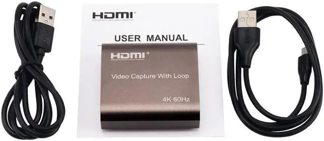 Alt view image 2 of 6 - 4K 60hz Loop Out HDMI Capture Card Audio Video Recording Plate Live Streaming USB 1080p 60fps Grabber for PC PS4 Game DVD Camera