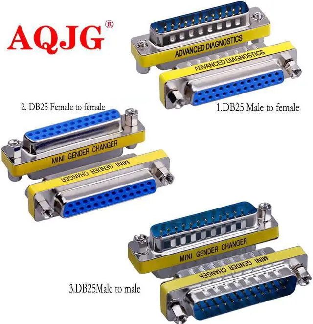 Main image of 1pcs D-SUB DB25 Serial Cable Extended Adapter 25 Pin DB25 Male to Male M/M DB25 Female to Female F/F minitype Changer Connector