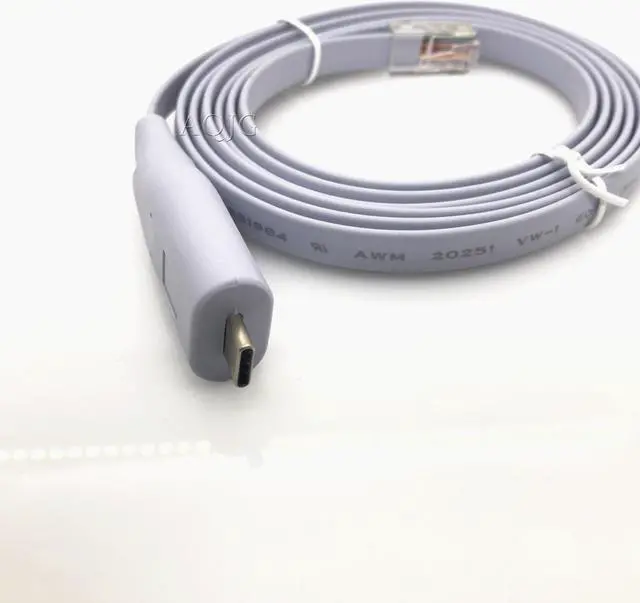 Alt view image 2 of 2 - 6ft ftdi usb type c rs232 to rj45 adapter cable FOR cisco huawei h3c juniper router console cable type c