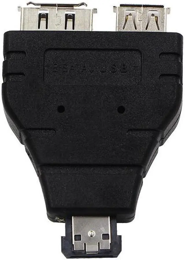 Alt view image 4 of 4 - Wholesale Power eSATA To eSATA + USB Combo Splitter Converter Adapter Connector Hard Disk Cable Dual Port Converters Universal