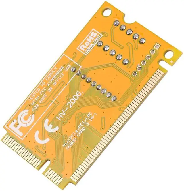 Alt view image 3 of 5 - Mini PCI-E LPC PC Analyzer Tester POST Card Test 3 in 1 For Notebook Laptop Hexadecimal Character Display
