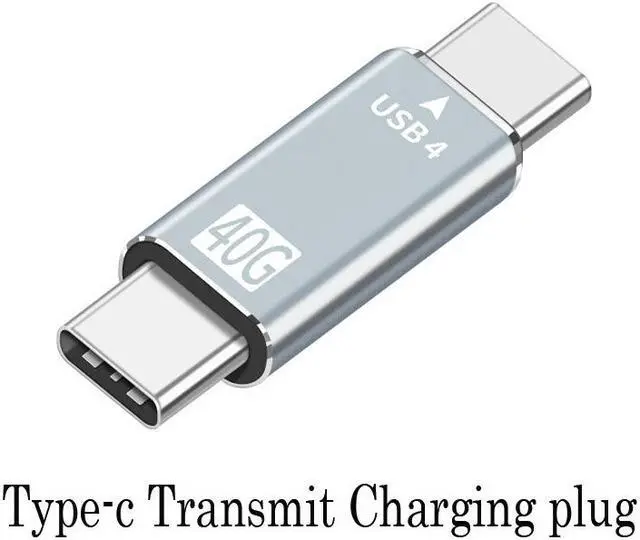 Main image of USB 4.0 Type C Adapter USB C Male to Male Converter 40 Gbps Data Sync Adapter Type-C Extension Cable for Laptop Phone Tablet