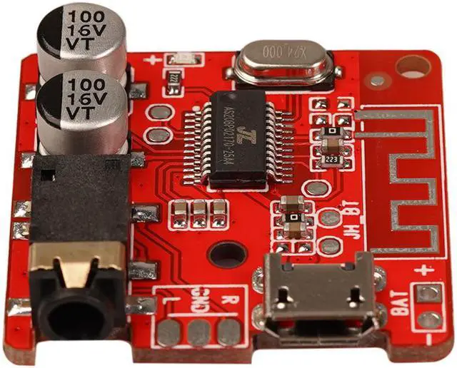 Alt view image 5 of 6 - Bluetooth 5.0 Receiver MP3 Stereo Music 3.5mm DIY Car Bluetooth Audio Receiver Board Speaker Module Audio DIY Modified Receiver
