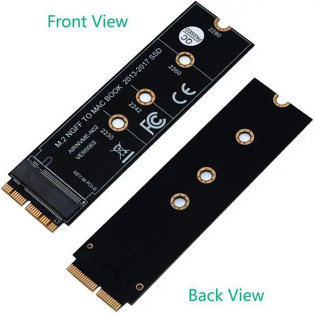 Alt view image 6 of 6 - M.2 NVME SSD Convert Adapter Card for Upgrade MacBook Air (2013-2017)