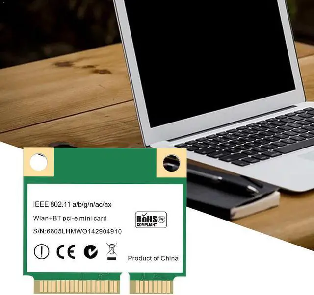 Main image of 1Pcs  Half Mini PCI-E 3000Mbps WiFi 6 Wireless Network Card Bluetooth 5.0 Network 802.11ax/Ac 2.4Ghz/5Ghz Adapter MU-MIMO