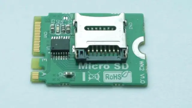 Alt view image 4 of 5 - M2 NGFF key A.E To Micro sd sdhc sdxc TF card Reardr T-Flash Card M.2 A+E Adapter