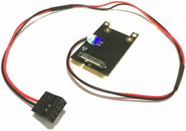 Alt view image 3 of 5 - Dupont 9pin to MINI PCI-E  wireless wifi adapter card with 40cm line wireless card BCM943602CDP BCM94331CSAX to MINIpci-e adapte