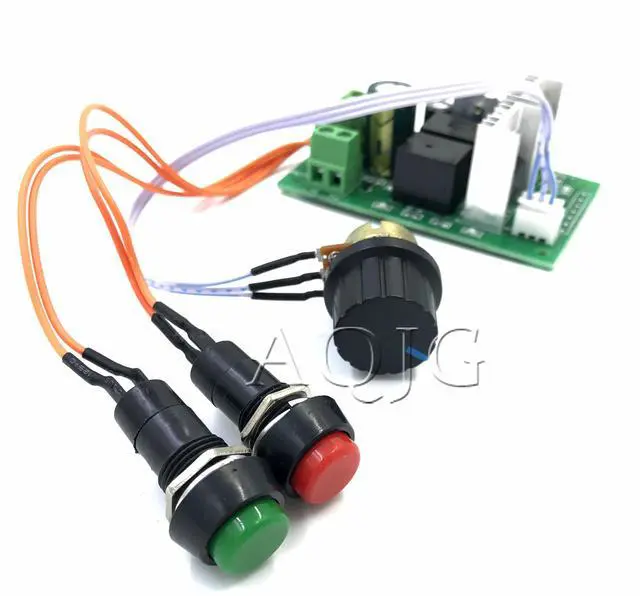 Alt view image 4 of 5 - PWM dc motor speed controller 10A CW CCW Self reset digital display 0~100% adjustable drive module Input 6V~55V