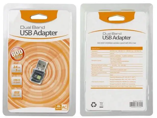 Alt view image 6 of 6 - USB WiFi Adapter 600Mbps  5G Adapter Wi-Fi Dongle Network Card Antenna WiFi Receiver USB Lan Ethernet Free Driver For PC