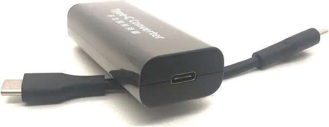 Alt view image 4 of 4 - Laptop Power Jack Connector Dc Adapter Converter 4.5*3.0mm Female to USB Type C Plug for Macbook Hp Lenovo Type-C Charger