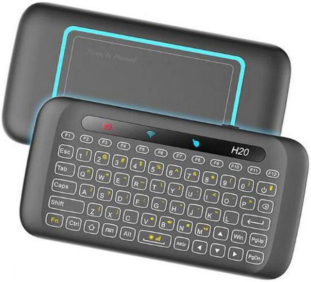 Main image of H20 Mini Wireless Keyboard Backlight Touchpad Air mouse IR Leaning Remote control For Andorid BOX Smart TV Windows