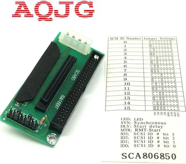 Alt view image 2 of 6 - SCSI SCA 80 PIN TO 68 50 PIN SCSI Adapter SCA 80 PIN TO SCSI 68 IDE 50  Wholesale