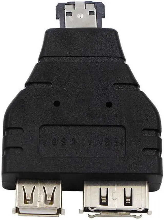 Main image of Wholesale Power eSATA To eSATA + USB Combo Splitter Converter Adapter Connector Hard Disk Cable Dual Port Converters Universal