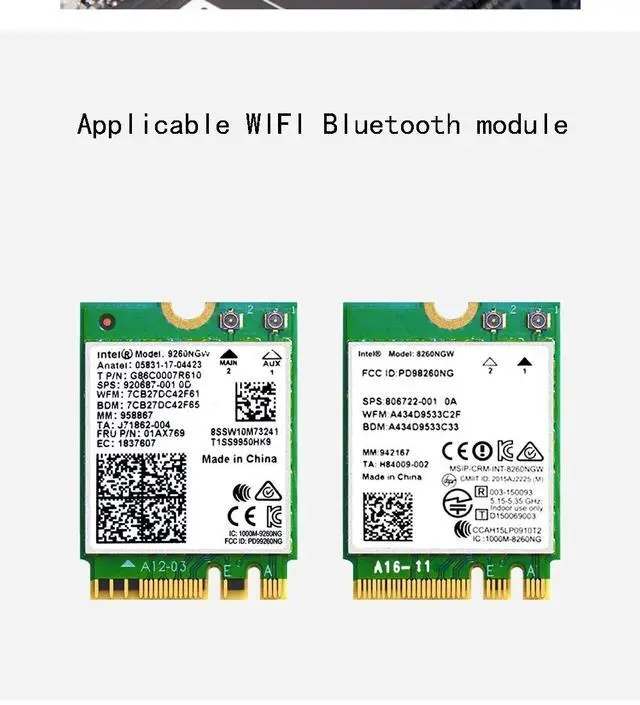 Alt view image 5 of 6 - Mini PCI-E to M.2 Adapter Converter Expansion Card M.2 NGFF Key E Interface For M.2 Wireless Bluetooth WiFi Module for Laptop PC