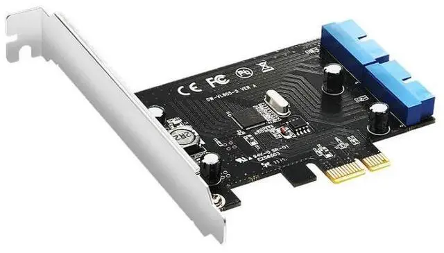 Alt view image 5 of 6 - Super Speed  PCIE to  USB 3.0 Expansion Card With Dual  20pin motherboard Connector PCI express  adapter For Desktop PC