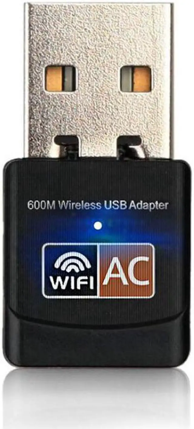 Alt view image 2 of 6 - 5G Dual Band 600M Mini Wireless WI FI LAN USB WiFi 802.11ac/b/g/n Adapter For PC Laptops