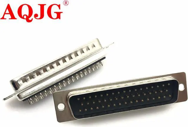 Alt view image 3 of 3 - 10Pcs DB50 3 Row hole Female/Male D-SUB Connector RS232 serial port socket DB adapter VG