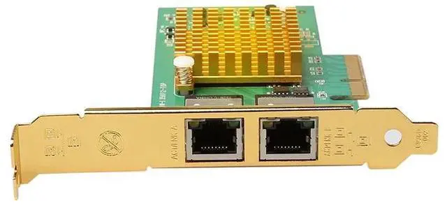 Alt view image 4 of 5 - I350 - T2 Network Card PCIe pci express  2 Ports Gigabit Ethernet Server card rj45 rj-45 Nic  InteI350T2 Chip