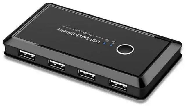 Alt view image 2 of 6 - USB Switch Selector 4 Ports USB 2.0 Sharing Switcher adapter For PC Scanner Printer