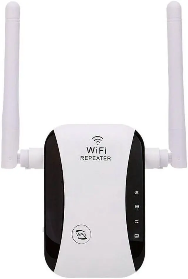 Alt view image 3 of 6 - WiFi Signal Amplifier Wireless Repeater 300M WiFi Repeater WiFi Range Extender with Dual Antennas for Home Office