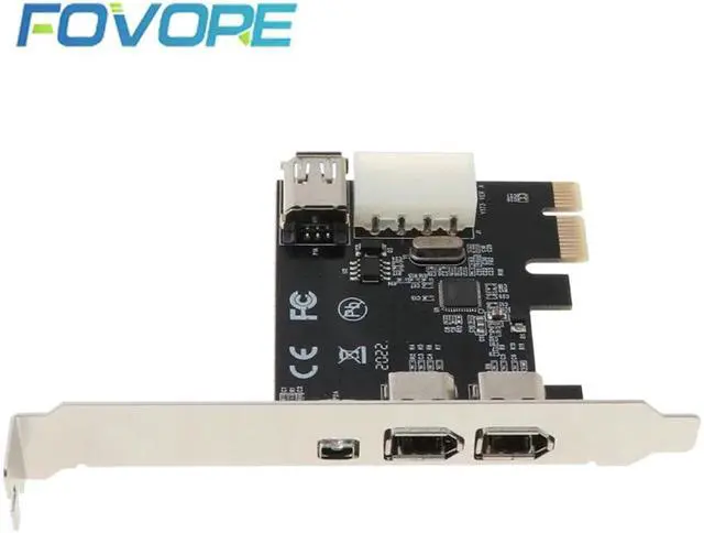 Main image of PCI-e 1X IEEE 1394A 4 Port(3+1) Firewire Card Adapter PCIe 1394A converter With 6 Pin To 4 Pin IEEE 1394 Cable For Desktop PC