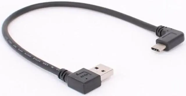 Alt view image 5 of 5 - 30cm USB 3.1 Type C USB-C Angled to UP& Down& Left& Right Angled 90 Degree A Male Data Cable for Macbook & Tablet & Mobile Phone