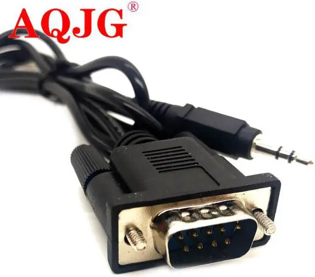 Alt view image 2 of 3 - 3.5 DB9 Cable 3.5 Male DB9 male Serial Cable 9P RS232 3.5mm Line 9Pin RS232 DB9 male 3.5mm Male Serial Line Cable Cord Wire