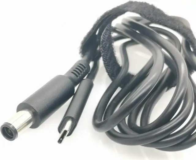 Alt view image 3 of 5 - USB Type C PD Charging Cable for Dell Latitude 7.4*5.0mm DC Plug Connector Power Adapter Converter Laptop Charger Cable Cord
