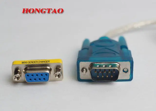 Alt view image 6 of 6 - Supports Windows 8 USB to RS232 cable and DB9 9pin Serial w/ Female Adapter No CD With DB9 female to female  0.8m For computer