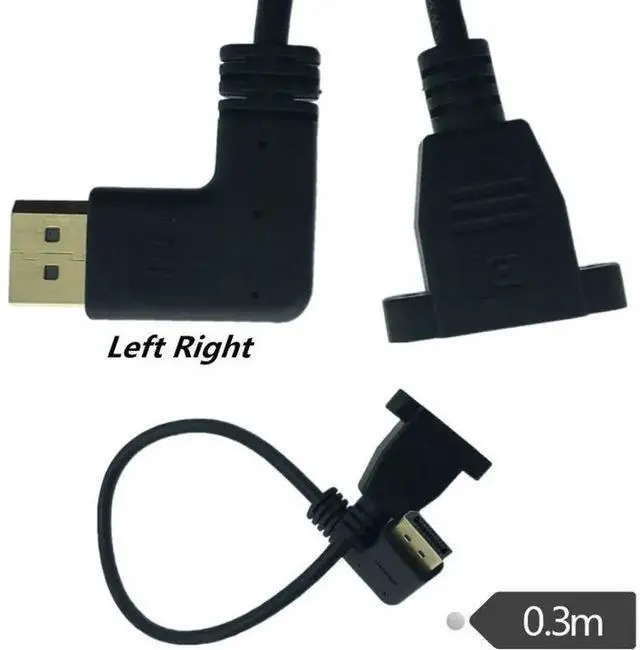 Alt view image 4 of 6 - DisplayPort  Extension Cable DP to DP Extension Cable Male to Femlae 0.3M Cord