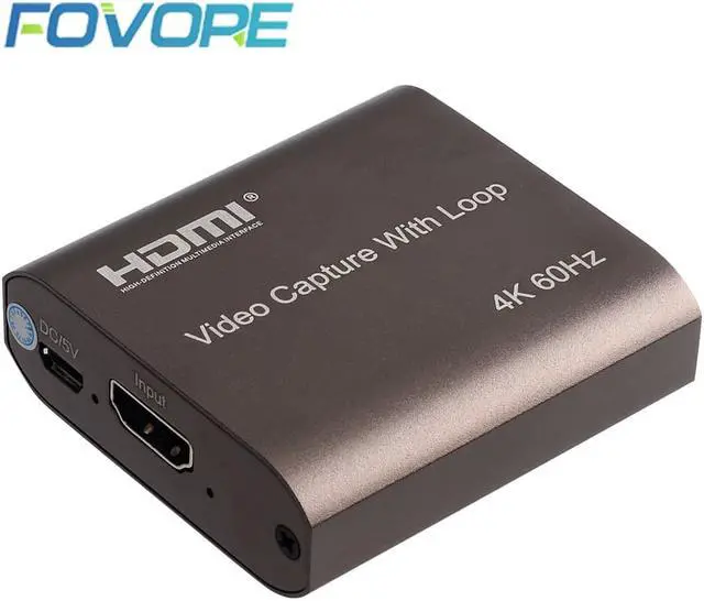 Main image of 4K 60hz Loop Out HDMI Capture Card Audio Video Recording Plate Live Streaming USB 1080p 60fps Grabber for PC PS4 Game DVD Camera