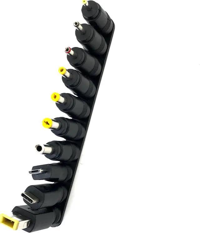 Main image of 10 in 1 5.5X 2.1 MM DC power jack female plug adapter Connectors to 6.3 6.0 5.5 4.8 4.0 3.5 2.5 2.1 1.7 1.35 Male Tips adaptor