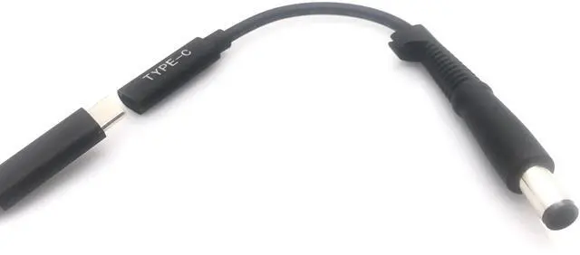 Alt view image 3 of 6 - 7.4x5.0 mm with Pin Jack to USB Type C PD Power Adapter Converter DC Plug Connector Cable Cord  for Hp Laptop Charger