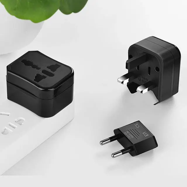 Alt view image 4 of 6 - 1PC Universal US AU EU UK Plug Converter 2 Round Pin Socket Euro Europe Global Travel Wall AC Power Charger Outlet Adapter