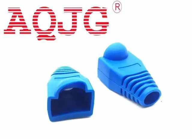 Alt view image 4 of 4 - 100pcs Soft Plastic Ethernet RJ45 Cable Connector Boots Plug Cover Random Color  RJ45 Cat6 Cat5E Plugs Ethernet Network