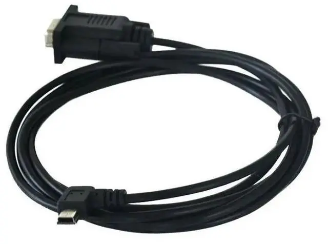 Alt view image 4 of 5 - Angled Mini USB 2.0 Male to RS232 DB9 9Pin Female Adapter Extension  Cable 6Ft 1.8m