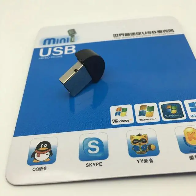 Alt view image 4 of 6 - est Portable Studio Speech Super Mini USB 2.0 Microphone MIC Audio Adapter Driver Free for MSN PC Notebook Lectures Teaching