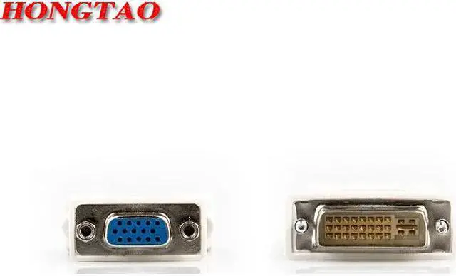 Alt view image 3 of 3 - DVI-I 24+5 Male to HD 15 Pin VGA SVGA Female Video Card Monitor LCD Converter Adapter  White